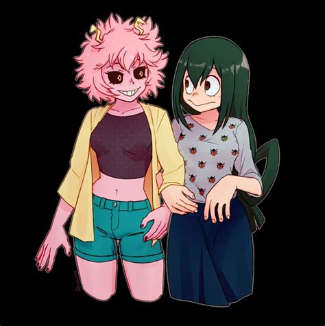 mina ashido naked|Mina Ashido and Tsuyu Asui (Naked) [Wily27]